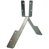 Ruitersteun 28 staal / verzinkt  (1,5mm) – sendzimir verzinkt