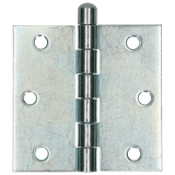 Gerolde knopscharnier 76,2×76,2 staal / verzinkt