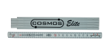 COSMOS Elite plooimeter glasvezel 2m – geel/wit – koperen scharnieren